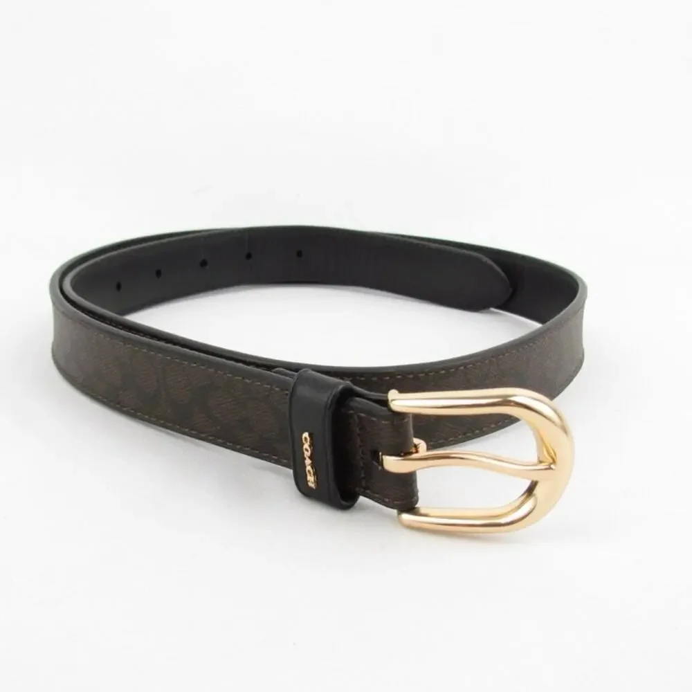 Coach Signature Canvas Classic Belt - Picture 2 of 7